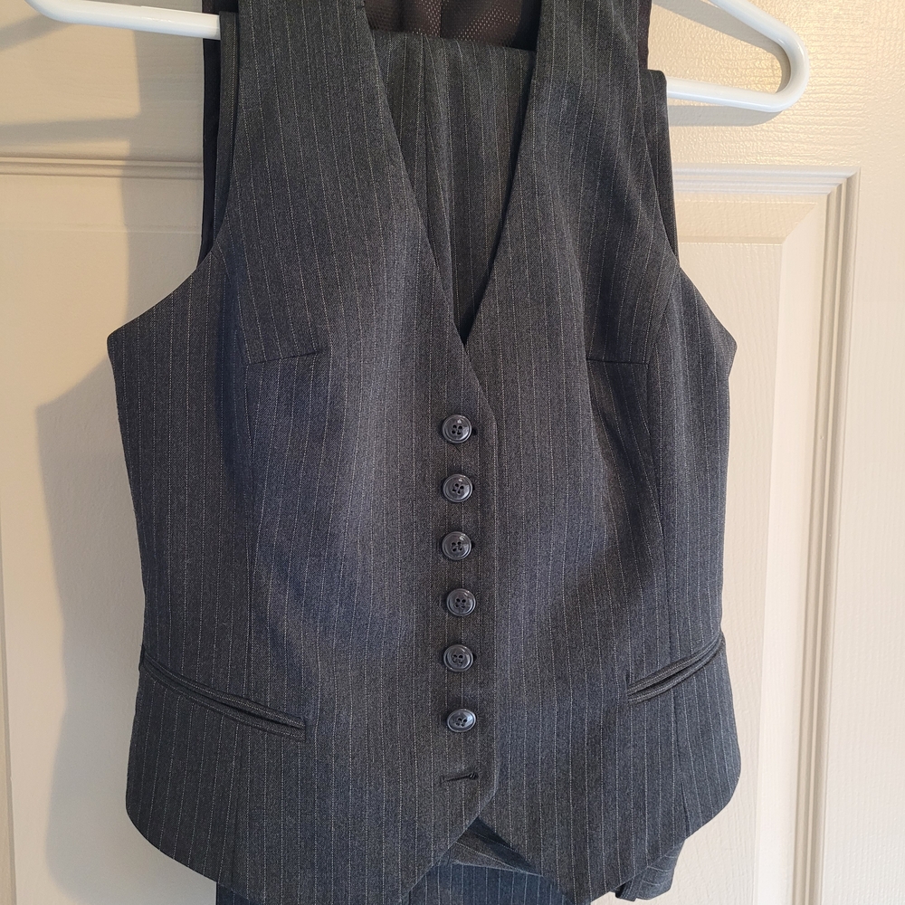 H&M Charcoal Pinstripe Pantsuit